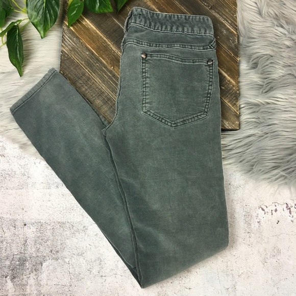 Free People Pants - Free People Corduroy Skinny Pants Green Size 28
